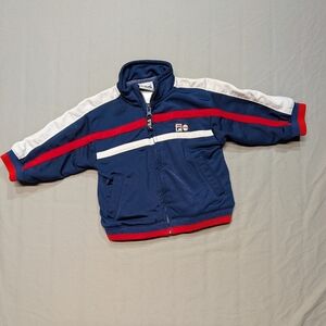 FILA Soft Shell Jogger Leisure Lightweight Full Zip Jacket Sz 12 Months